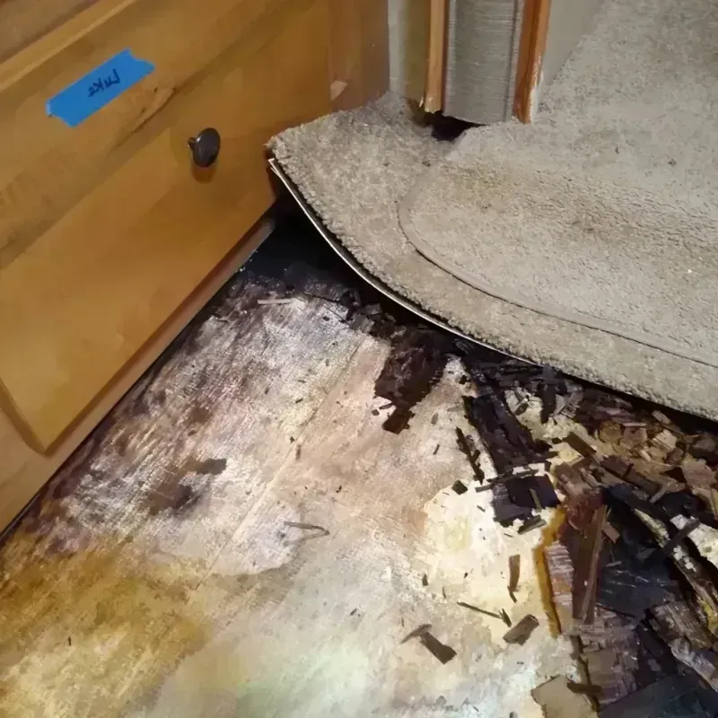 Wood Floor Water Damage in Glendora, CA